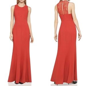 NEW BCBGeneration Sleeveless Fit & Flare Maxi Red Dress Party Feminine Size 4